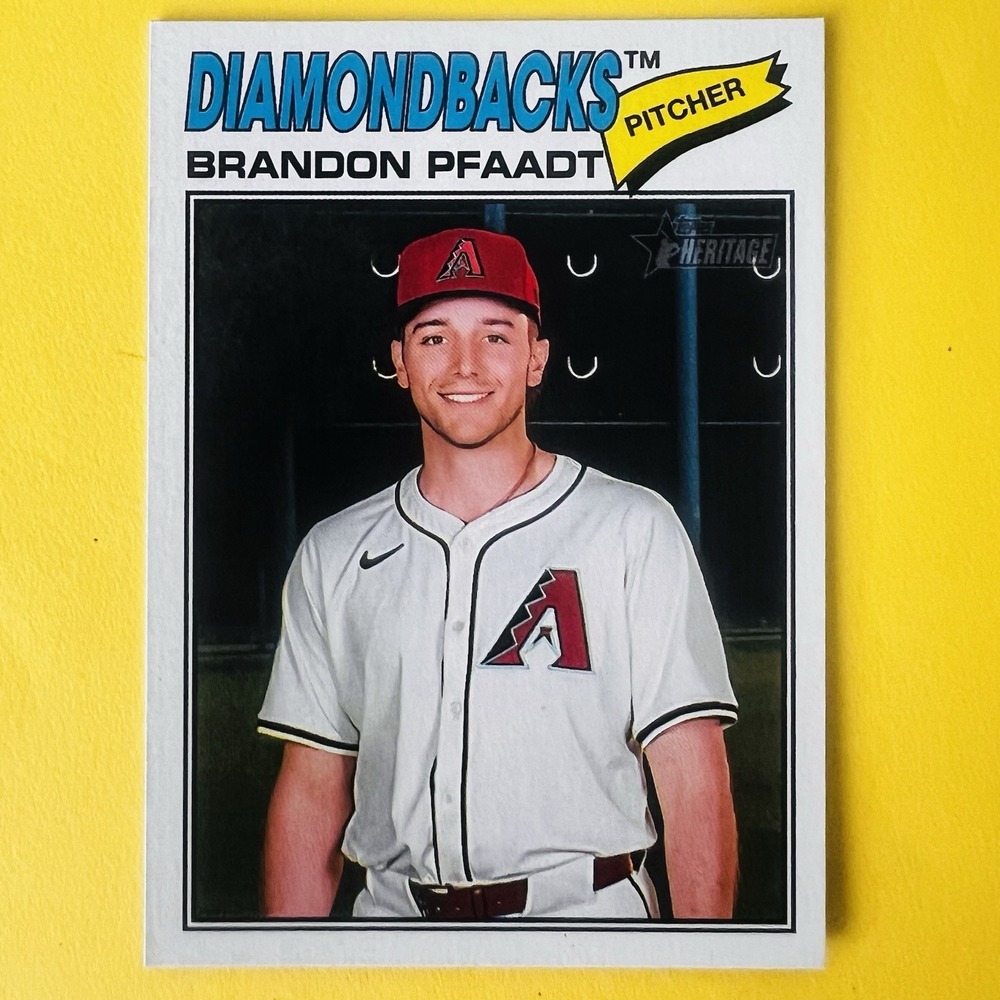 2026 Topps Heritage Baseball Brandon Pfaadt #126 Arizona‎ Diamondbacks Base